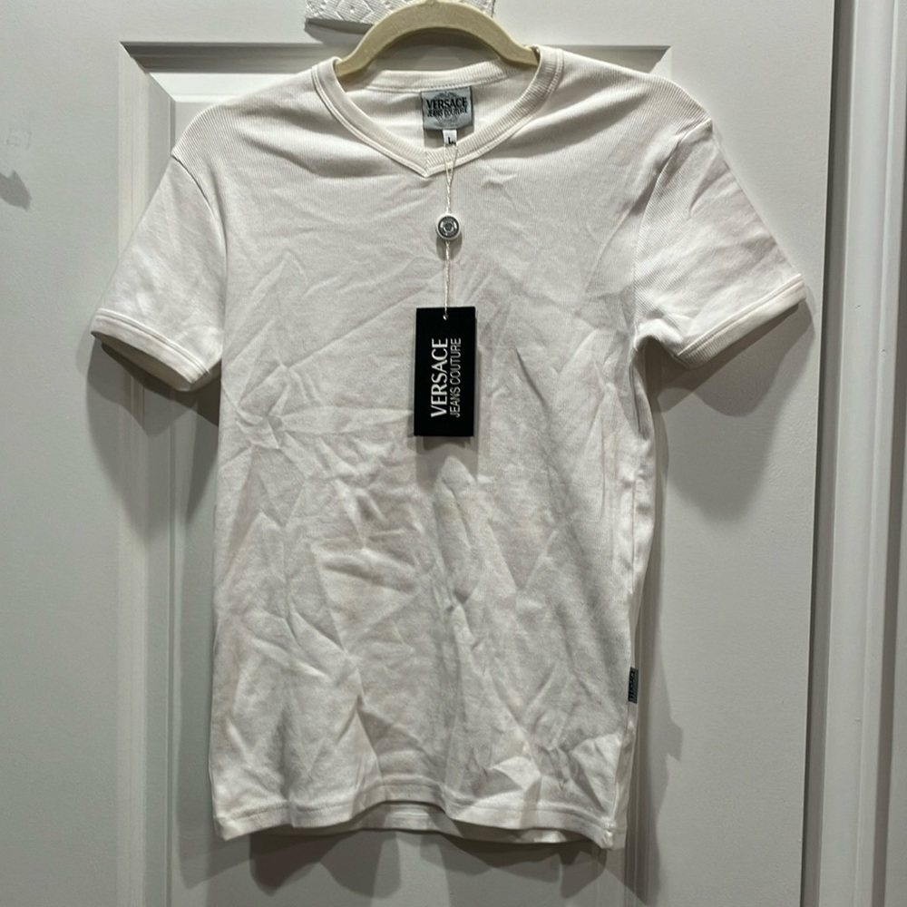 VINTAGE VERSACE JEANS COUTURE RIBBED T-SHIRT